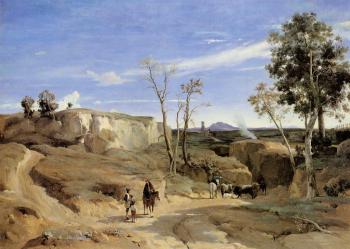 Jean-Baptiste-Camille Corot : La Cervara, the Roman Countryside